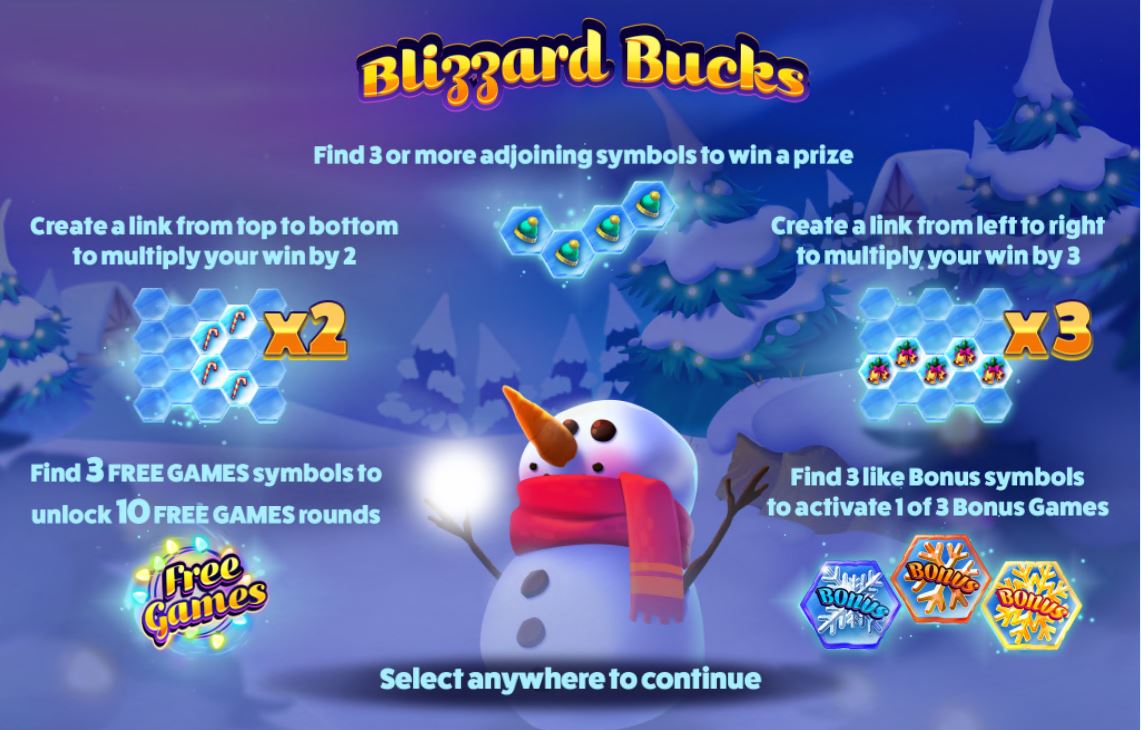 Blizzard Bucks carousel navigation 0