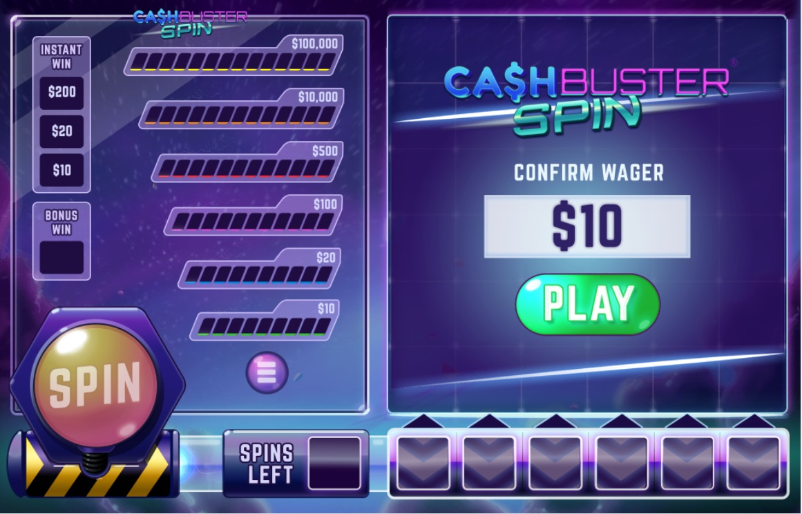 Cash Buster Spin carousel navigation 1