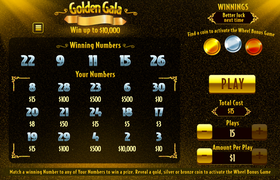 Golden Gala carousel navigation 2