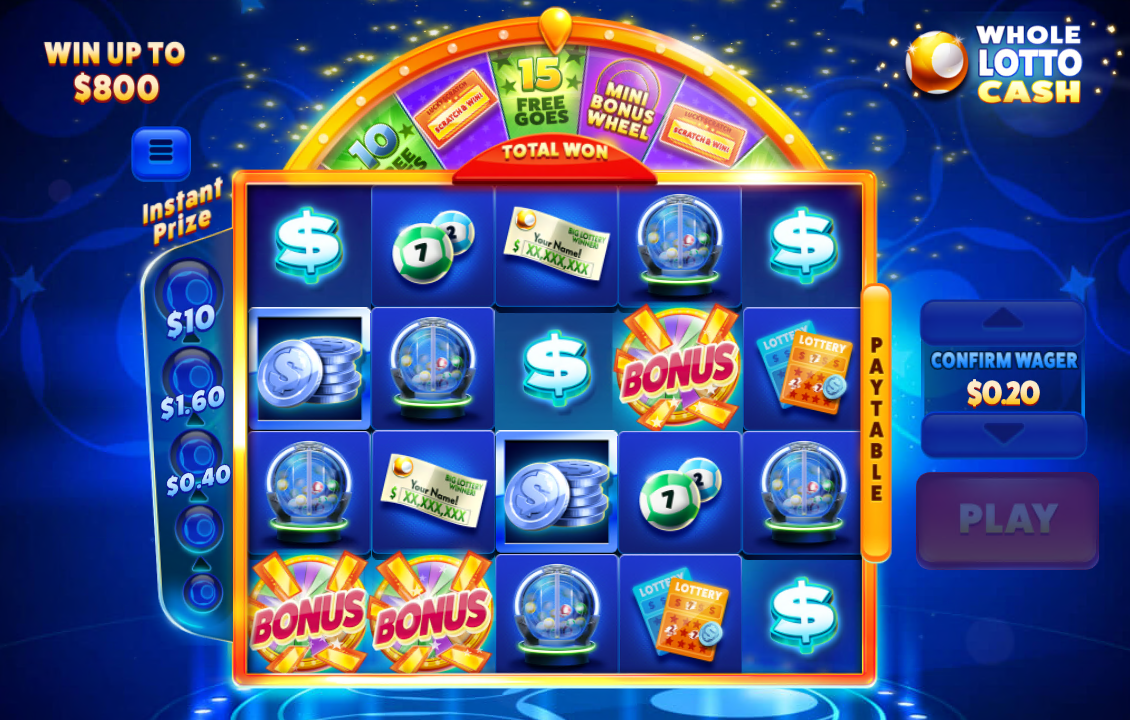 Whole Lotto Cash carousel navigation 3
