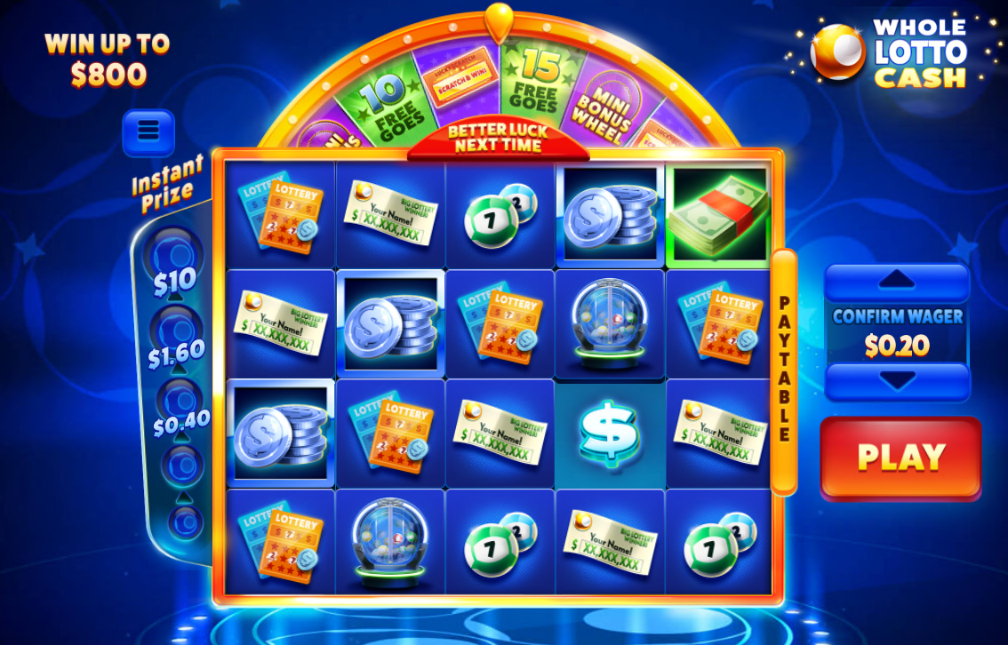 Whole Lotto Cash carousel navigation 4