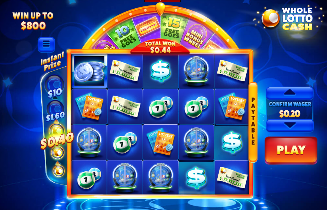 Whole Lotto Cash carousel navigation 2