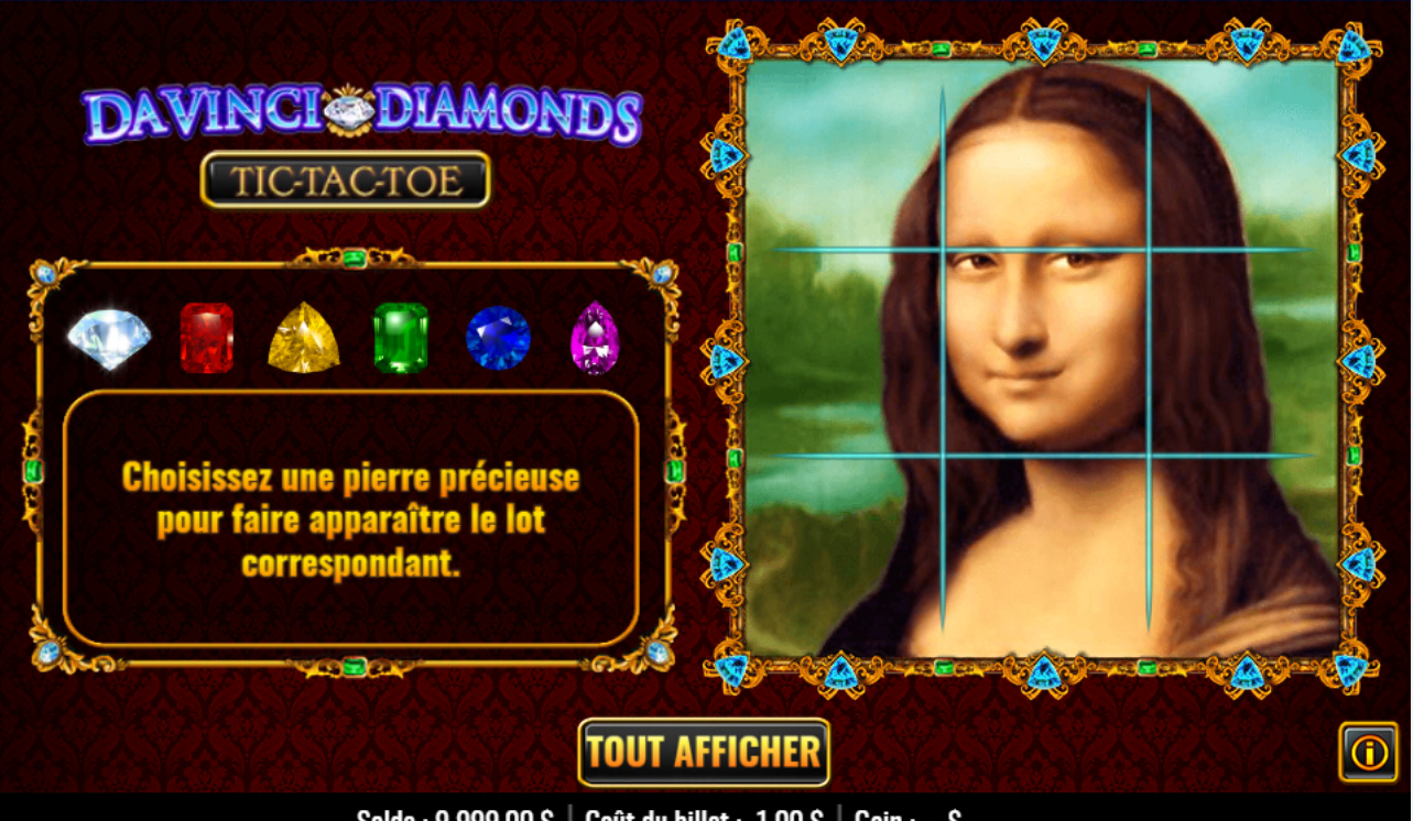Da Vinci Diamonds Tic Tac Toe carousel image 1
