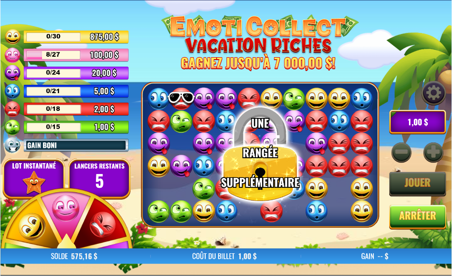 EmotiCollect Vacation Riches carousel navigation 2