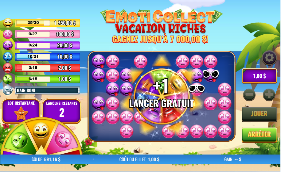 EmotiCollect Vacation Riches carousel navigation 3