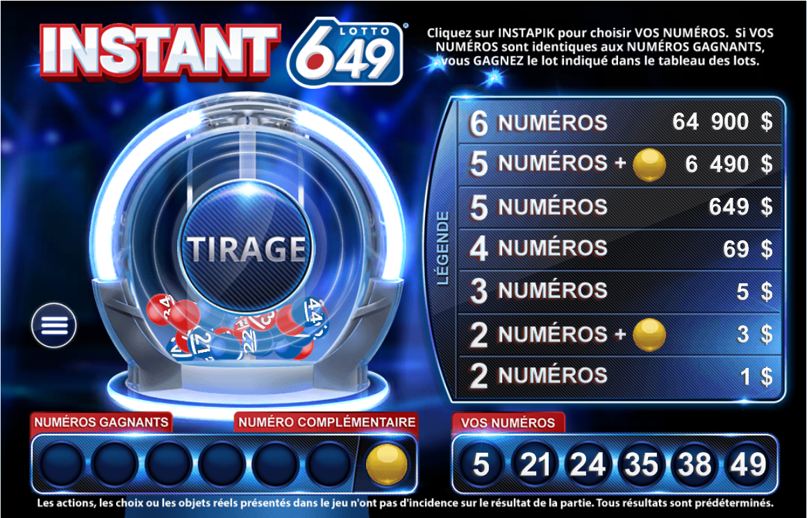 Lotto Instantané 649 carousel image 1