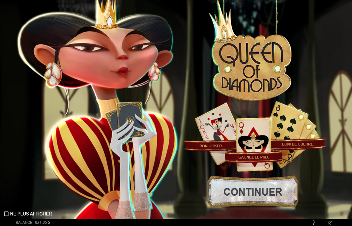 Queen of Diamonds carousel navigation 0