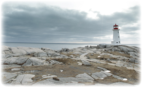 Photo of an Atlantic Canadian lighthouse.