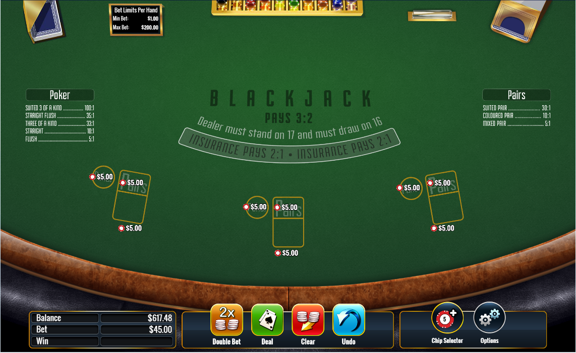 Blackjack Poker & Pairs Surrender carousel navigation 1