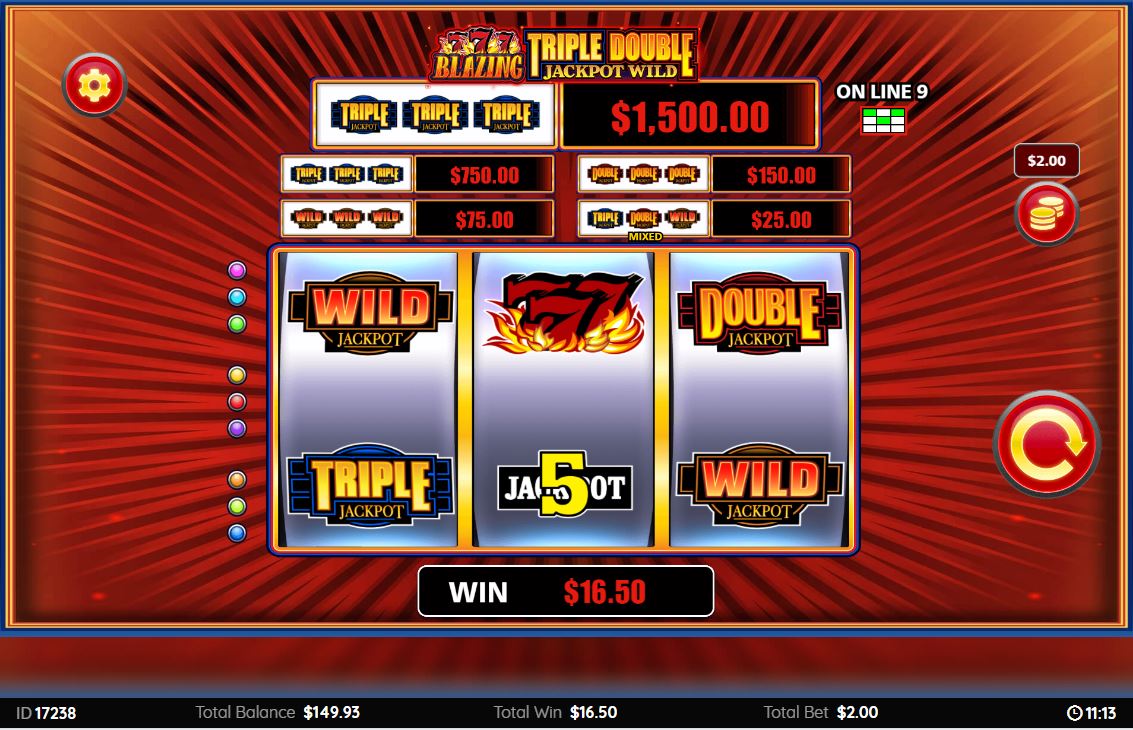 Blazing 777 Triple Double JP Wild carousel image 2