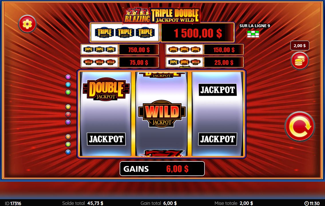 Blazing 777 Triple Double JP Wild carousel image 3