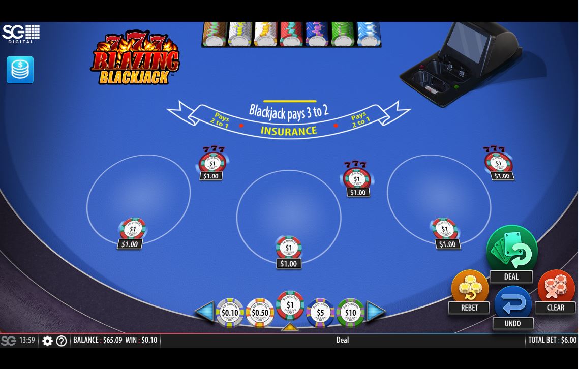 Blazing 7s Blackjack carousel image 0