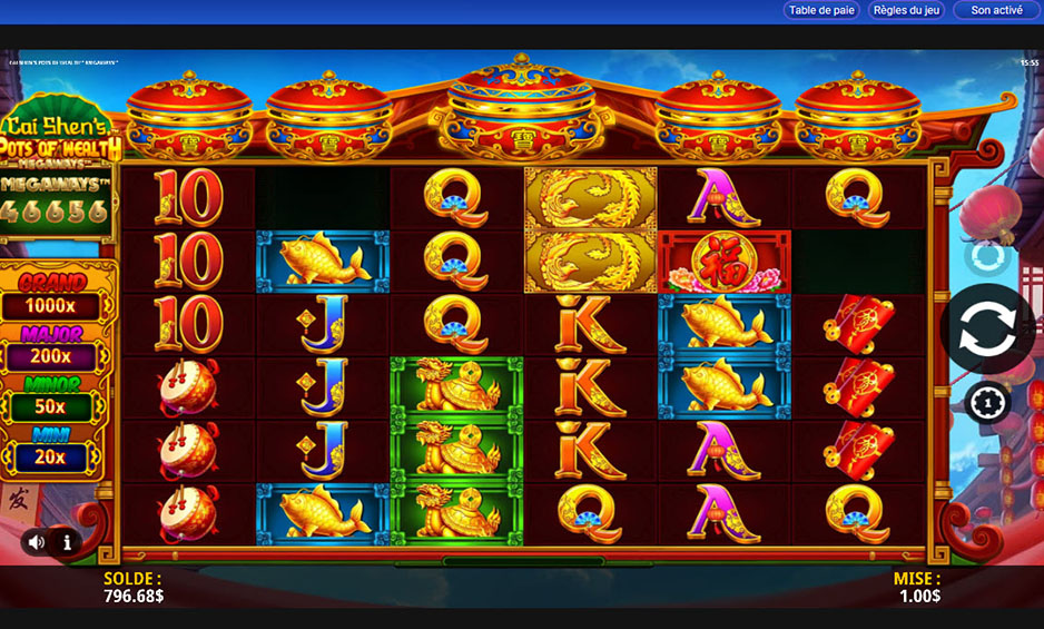Cai Shen's Pots of Wealth Megaways carousel image 0