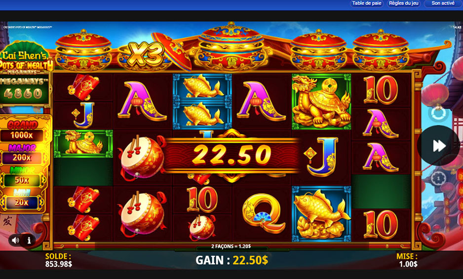 Cai Shen's Pots of Wealth Megaways carousel image 1