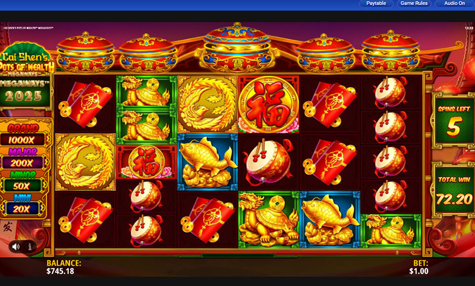 Cai Shen's Pots of Wealth Megaways carousel image 3