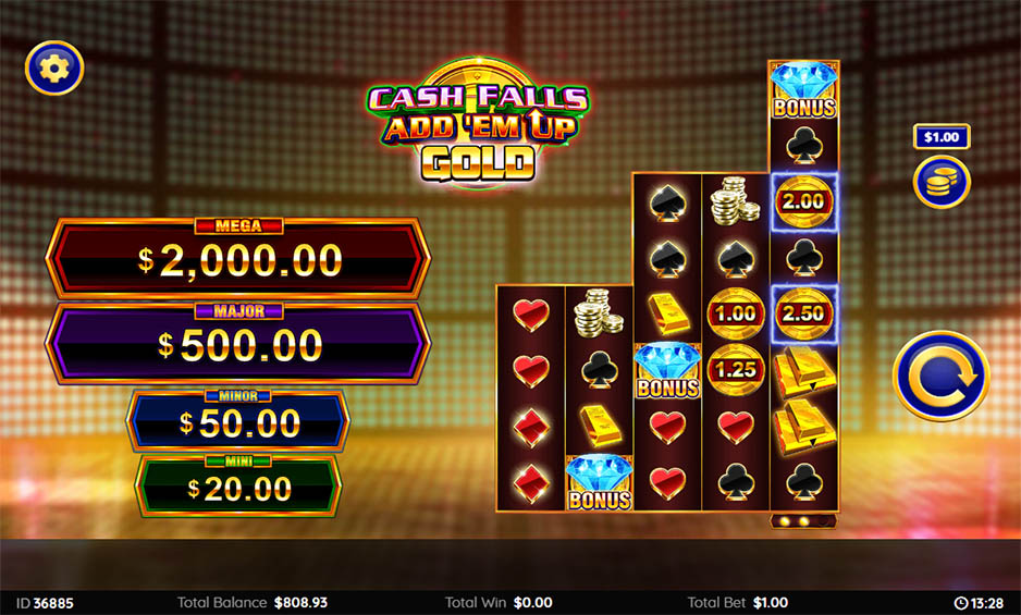 Cash Falls Add Em Up Gold carousel image 1