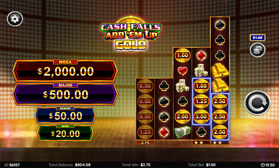Cash Falls Add Em Up Gold carousel image 2