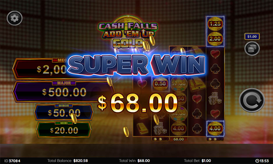Cash Falls Add Em Up Gold carousel image 3