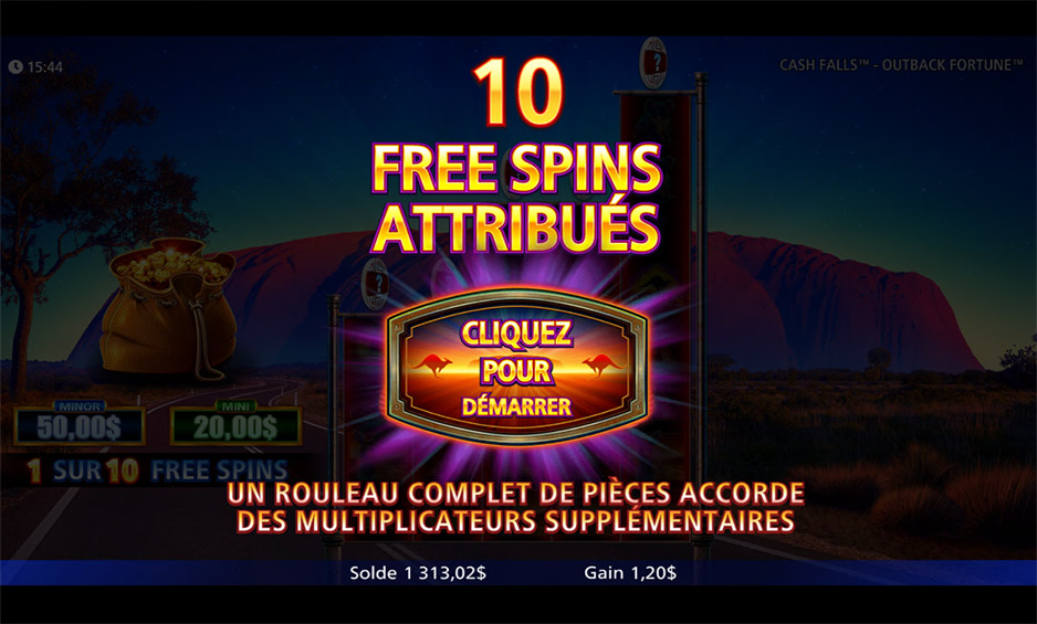 Cash Falls Outback Fortune carousel image 3