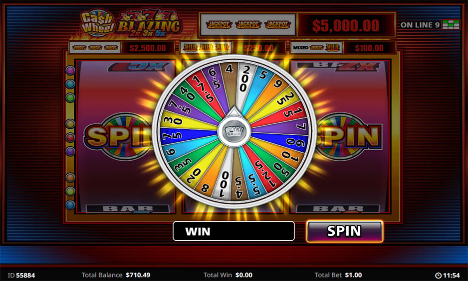 Cash Wheel Blazing 777 2x3x5x carousel image 2
