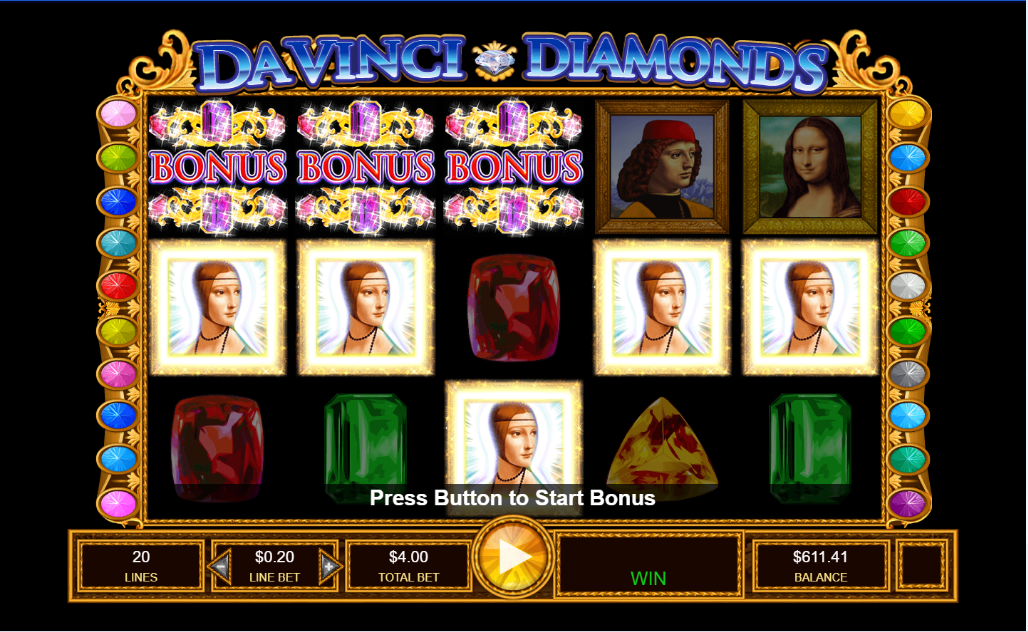 Da Vinci Diamonds carousel navigation 2