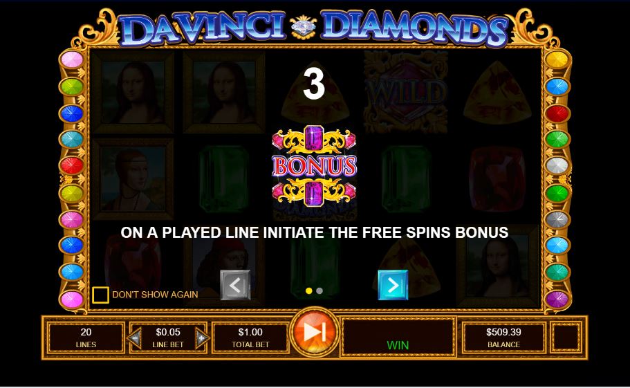 Davinci diamonds free casino slots