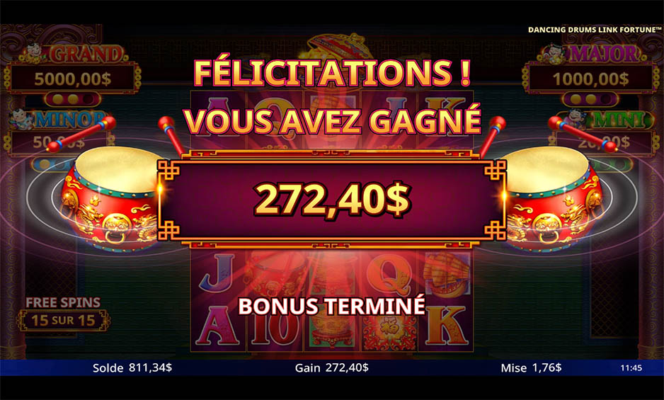 Dancing Drums Link Fortune carousel image 4