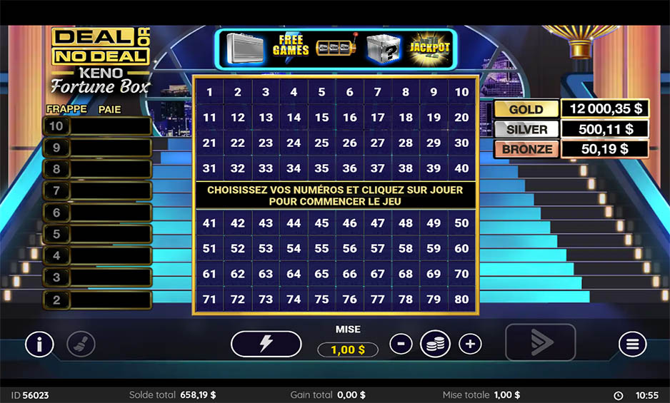 Deal or No Deal Keno Fortune Box carousel image 0