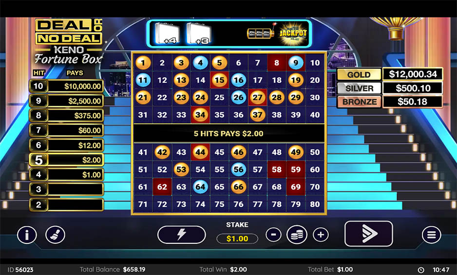Deal or No Deal Keno Fortune Box carousel image 1