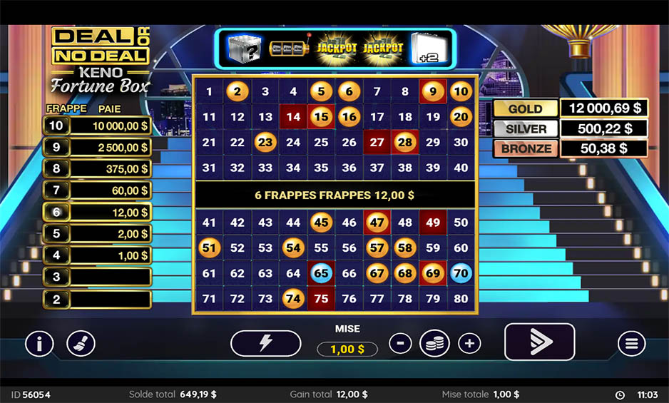 Deal or No Deal Keno Fortune Box carousel image 1