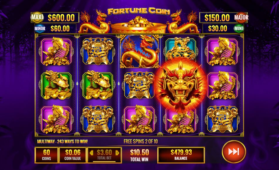 Fortune Coin carousel navigation 3