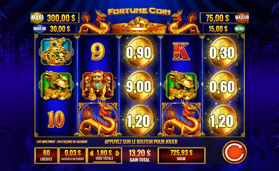 Fortune Coin carousel navigation 2