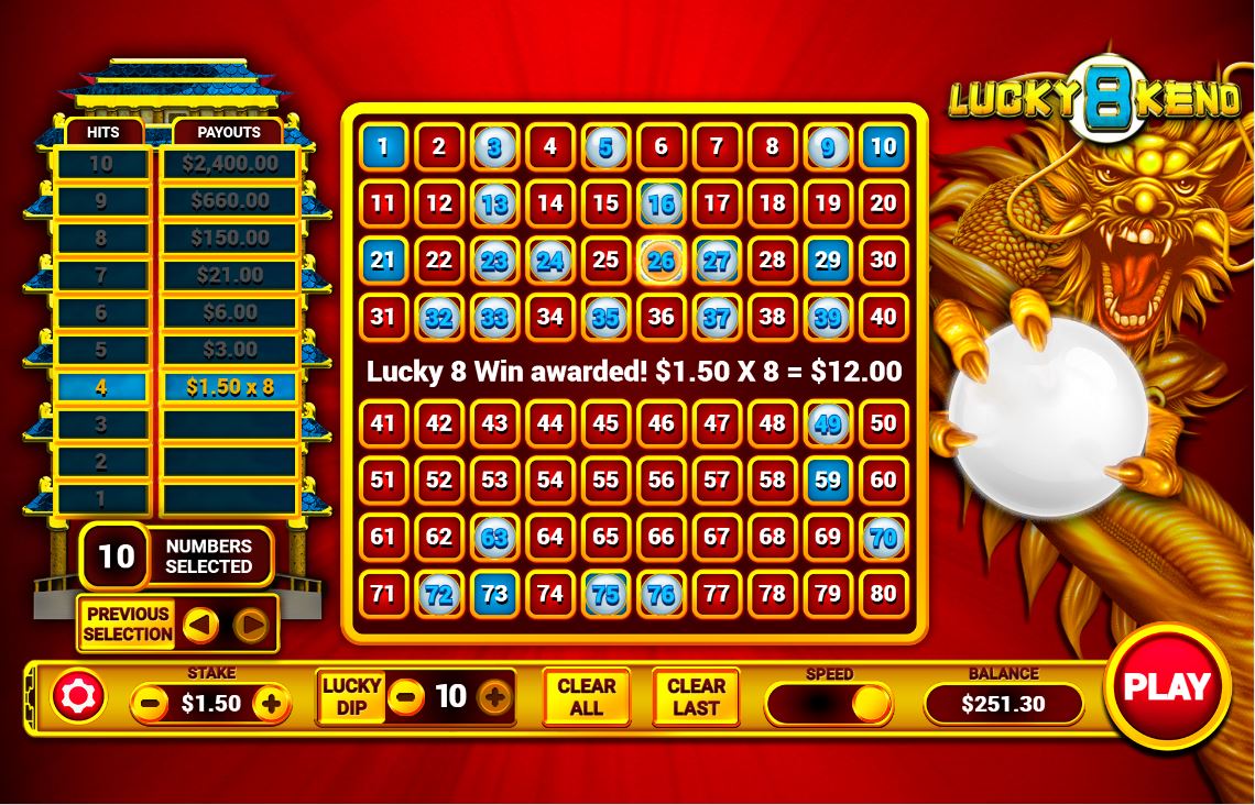 Lucky 8 Keno carousel image 2