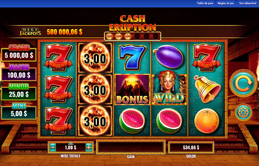 MegaJackpots Cash Eruption carousel image 0
