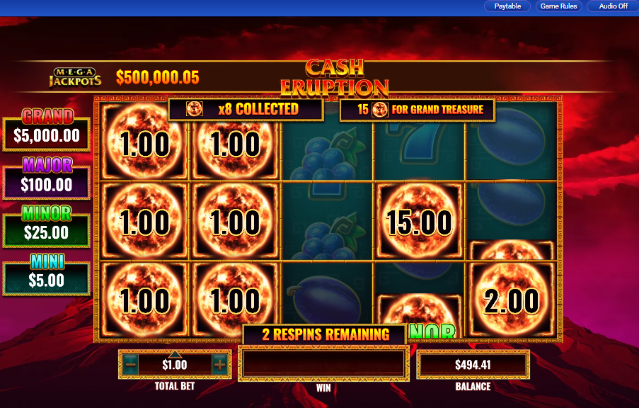 MegaJackpots Cash Eruption carousel image 4