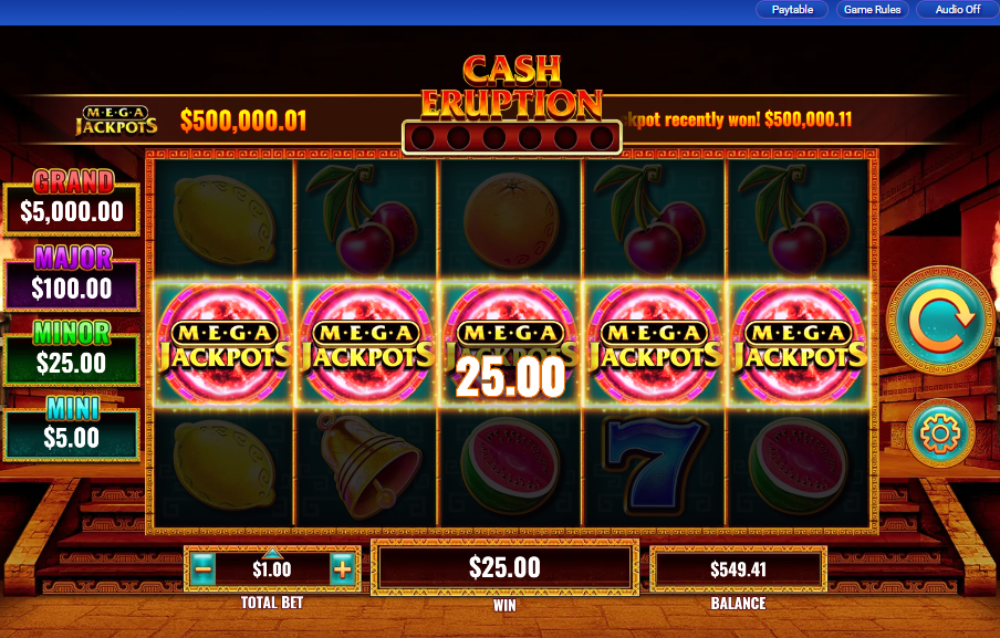 MegaJackpots Cash Eruption carousel image 9