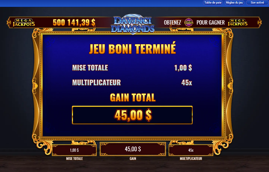 MegaJackpots Da Vinci Diamonds carousel image 5