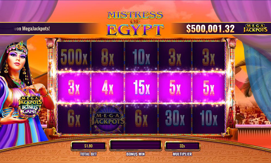 MegaJackpots Mistress of Egypt carousel navigation 4