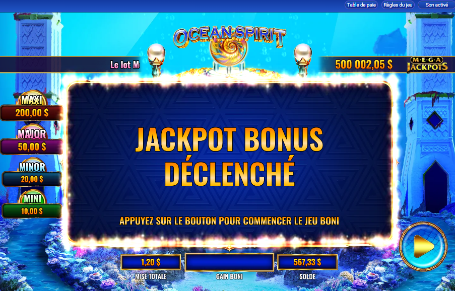 MegaJackpots Ocean Spirit carousel image 4