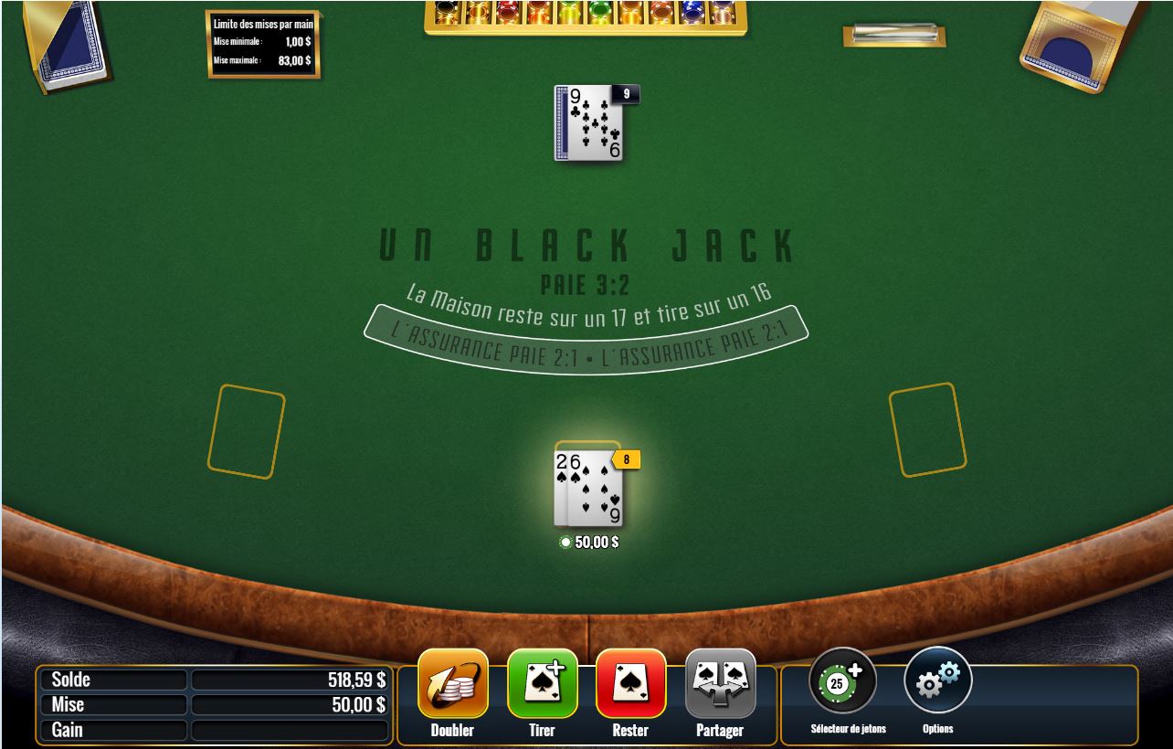 Multihand Blackjack carousel navigation 2