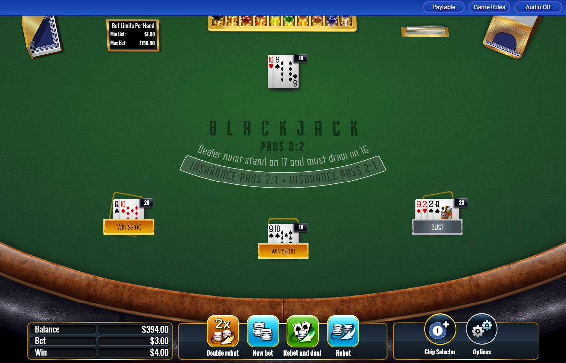 Multihand Blackjack with Surrender carousel navigation 1