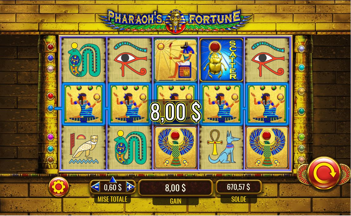 Pharaoh's Fortune carousel navigation 1