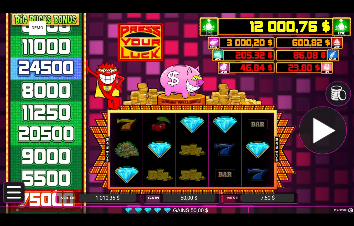 Press Your Luck Whammy Wilds carousel image 1