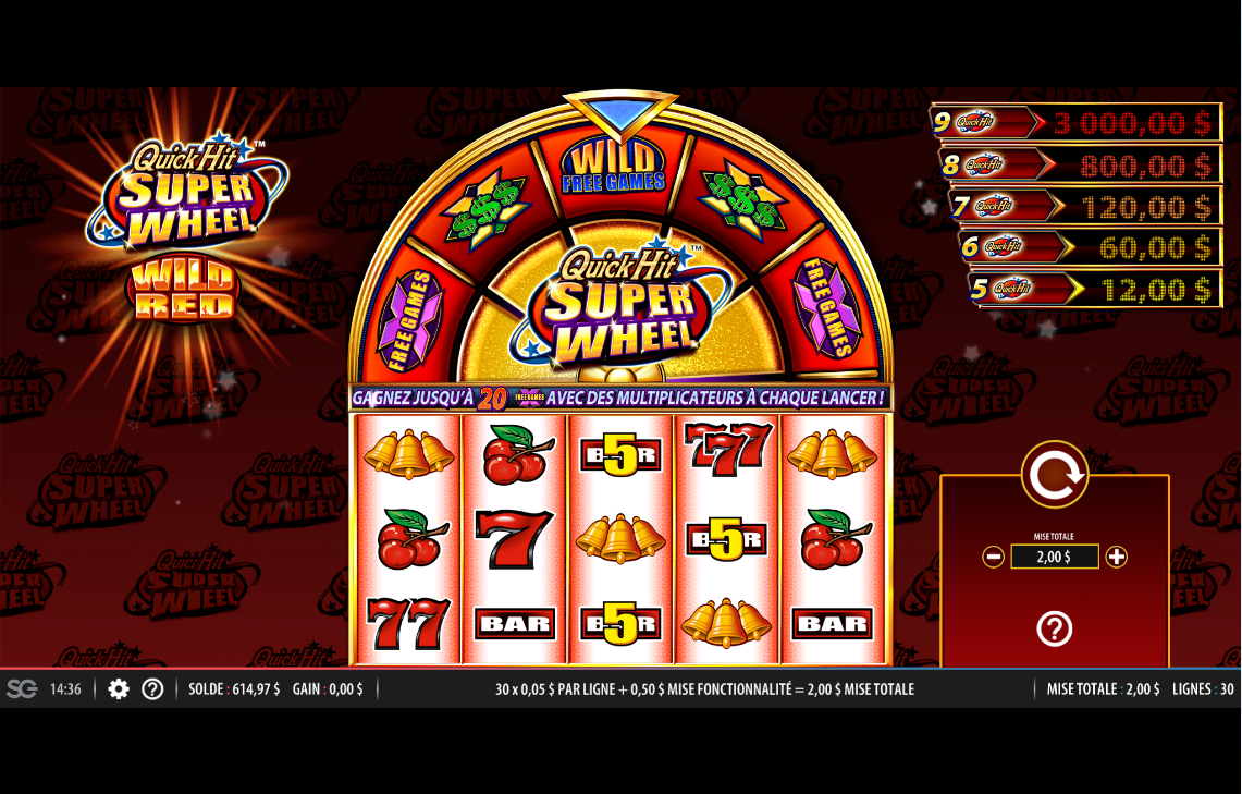 Quick Hit Super Wheel Wild Red carousel image 0