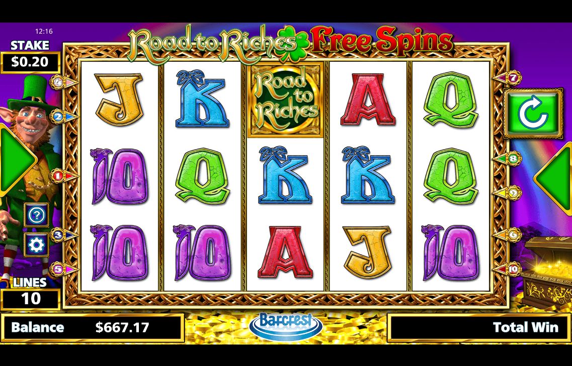 Road to Riches Free Spins carousel navigation 0