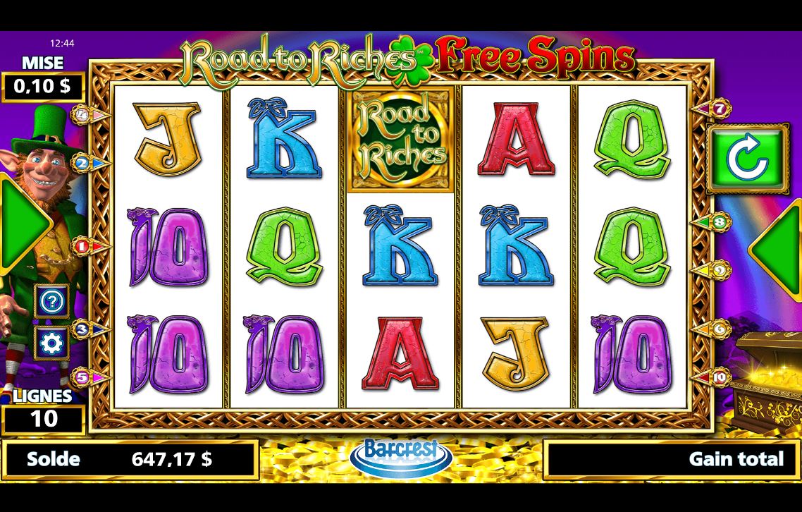 Road to Riches Free Spins carousel navigation 0