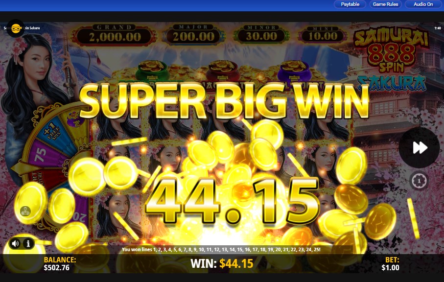 Samurai 888 Spin Sakura carousel image 2