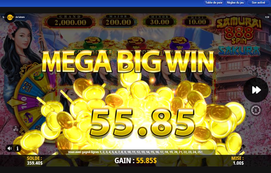 Samurai 888 Spin Sakura carousel image 1