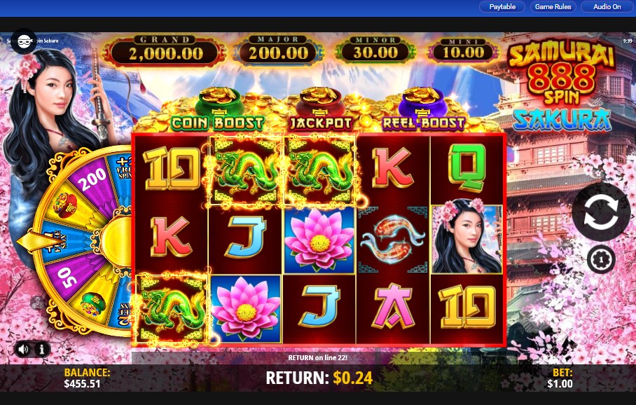 Samurai 888 Spin Sakura carousel image 1