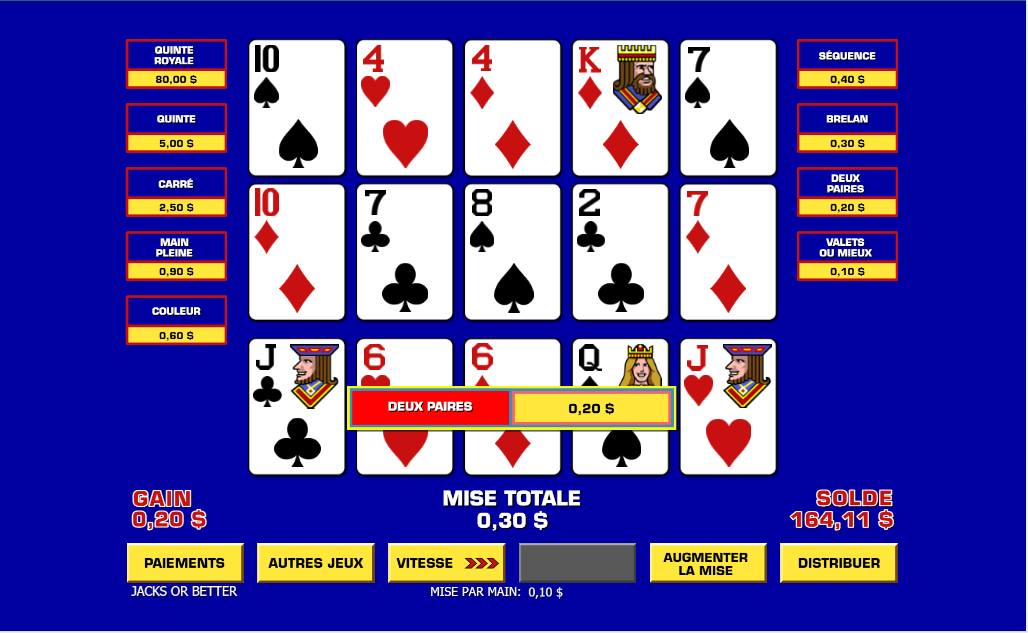 Triple Play Draw Poker carousel navigation 0